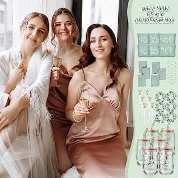 Elegant 36-Pc Bridesmaid Proposal Gift Set for Weddings