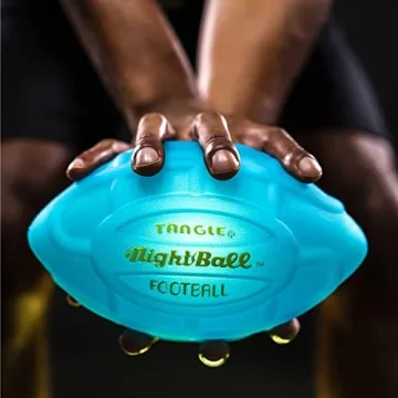 Nightball Light Up Football - Glow in The Dark Football Football - Glow Football for Kids 8-15 - Football Gift - Sports Gift Idea for Boys 8 9 10 11 12 13 14 15 - Gift Ready Box and Pump Included