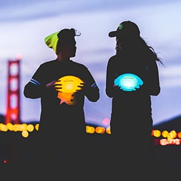 Nightball Light Up Football - Glow in The Dark Football Football - Glow Football for Kids 8-15 - Football Gift - Sports Gift Idea for Boys 8 9 10 11 12 13 14 15 - Gift Ready Box and Pump Included