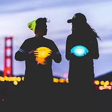 Nightball Light Up Football - Glow in The Dark Football Football - Glow Football for Kids 8-15 - Football Gift - Sports Gift Idea for Boys 8 9 10 11 12 13 14 15 - Gift Ready Box and Pump Included