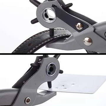 UNCO- Leather Hole Punch Tool, Multi Hole Sizes for Belts and Leather