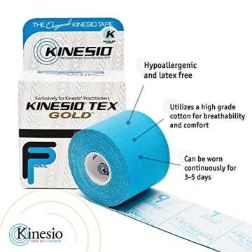 Kinesio Taping - Elastic Therapeutic Athletic Tape Tex Gold FP - Beige – 2 in. x 16.4 ft