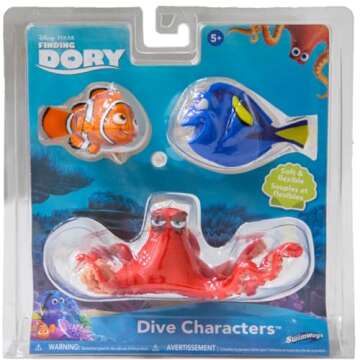 SwimWays Disney Finding Dory Dive Characters Diving Toys (3-Pack), Bath Toys & Pool Party Supplies f...