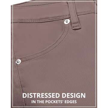 GRAPENT Womens Plus Size Stretch High Waisted Flare Ripped Jeans - 70s Outfits, Size 12-14 Wide Leg Pants