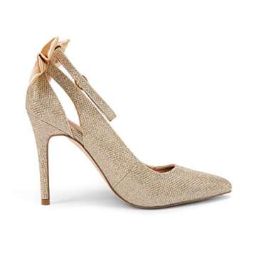 Fashare Womens High Heels Bow Tie Stiletto Dress Pumps