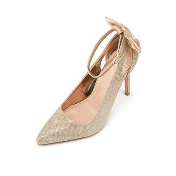 Fashare Womens High Heels Bow Tie Stiletto Dress Pumps