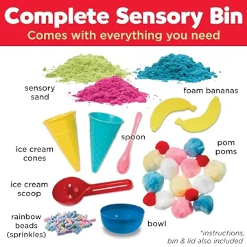 Creativity for Kids Ice Cream Shop Sensory Bin for Age 3-4