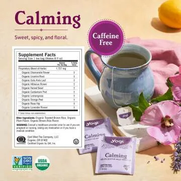 Yogi Tea Stress Relief Herbal Sampler - 6 Caffeine-Free Bags