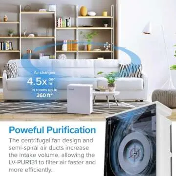 LEVOIT LV-PUR131 Air Purifier Replacement Filter, Activated Carbon Filters Set, LV-PUR131-RF, 2 Pack