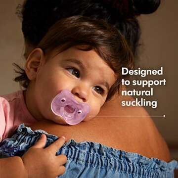 Medela Baby Pacifier | 6-18 Months | Includes Sterilizing Case | 2-Pack | Soft Silicone | BPA-Free |...