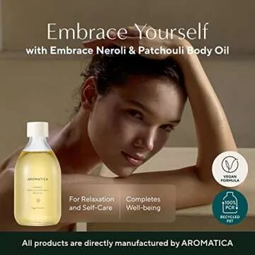 AROMATICA Embrace Body Oil Patchouli & Neroli Essential Oil, Aromatherapy Oils, Scented Body Oil, Af...