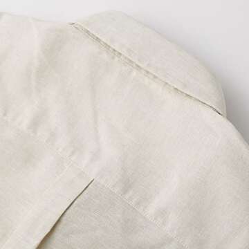 Huckberry Wills Men's Wrinkle Free Linen Short Sleeve Shirt