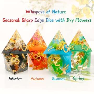 Haxtec DND Sharp Edge Resin Dice Set with Case