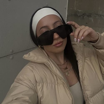 DUPER Black Oversized Sunglasses - Retro Y2K Style