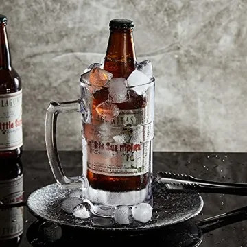 COKTIK 4 Pack Heavy Beer Glasses with Handle - 20 oz