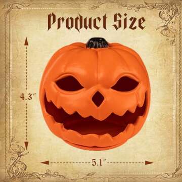 Floating LED Small Pumpkins - Remote Control Halloween Decor