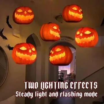 Floating LED Small Pumpkins - Remote Control Halloween Decor