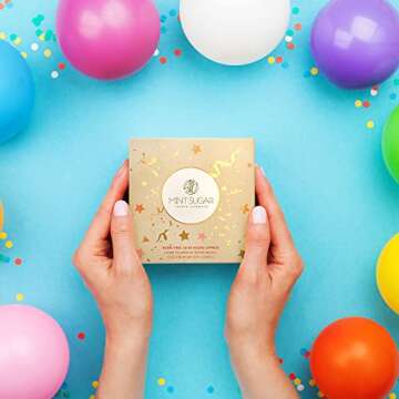 Happy Birthday Candle - Vanilla Birthday Cake Scent with Sprinkles Cute Birthday Gifts for Women Ideas, Made in USA, 9 oz - Cool Unique Bday Gift for Her, Best Friend, Men