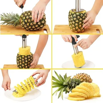 Zulay Pineapple Corer and Slicer with Stainless Steel Blade