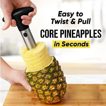 Zulay Pineapple Corer and Slicer with Stainless Steel Blade