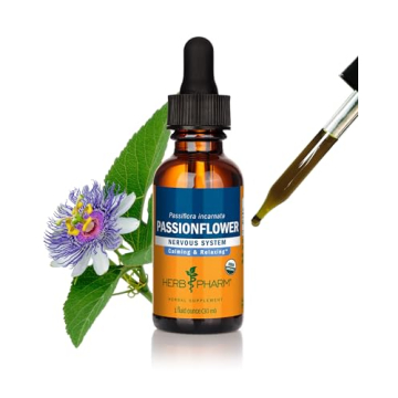 Organic Passionflower Tincture for Anxiety Relief - 1 oz