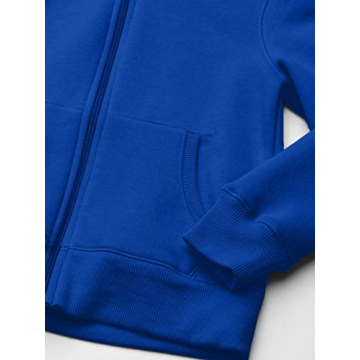 Amazon Essentials Boys' Blue Zip-Up Hoodie – Cozy & Durable Fleece