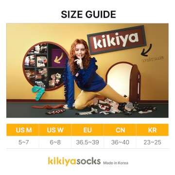 kikiya socks Women Cute Crew | 6 Pairs Smiley Face Print Happy Smile Pattern with Pastel Color Polka Dots Preppy Pink Design Daily Trouser Boot Cotton Socks | Womens Ladies Girls Gift | Big Smile C