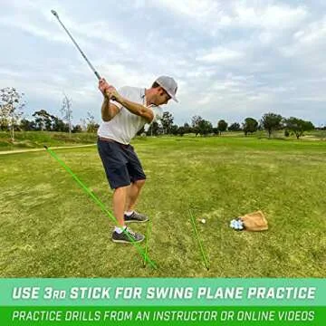 GoSports Golf Alignment Sticks - Improve Your Swing Today!
