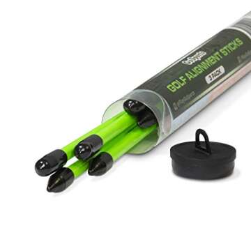 GoSports Golf Alignment Sticks - Improve Your Swing Today!
