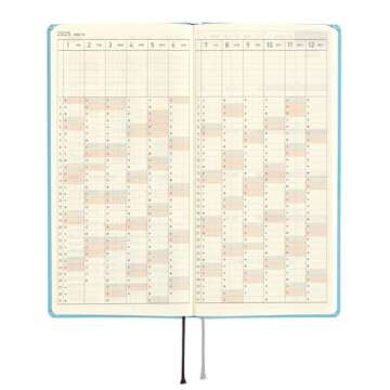 Hobonichi Techo 2025 Weeks MEGA [English/Tall and Slim Size/January Start/Planner] Colors: Lemon Water