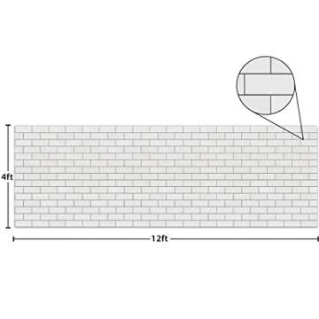 White Subway Tiles Better Than Paper® Bulletin Board Roll