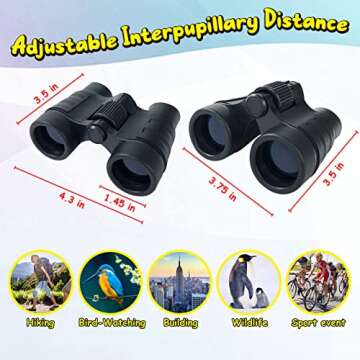 ESSENSON Kids Binoculars Age 3-12 for Outdoor Fun
