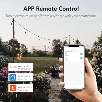 BN-LINK Smart Outdoor Outlet with Timer and App Control