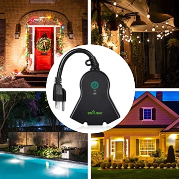 BN-LINK Smart Outdoor Outlet with Timer and App Control
