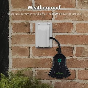 BN-LINK Smart Outdoor Outlet with Timer and App Control