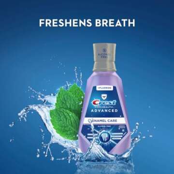 Crest Pro-Health Advanced Mouthwash, Alcohol Free, Enamel Care, 1 L (33.8 fl oz)