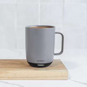 Ember Temperature Control Smart Mug 2, 14 Oz, App-Controlled Heated Coffee Mug with 80 Min Battery Life and Improved Design, GrayModel