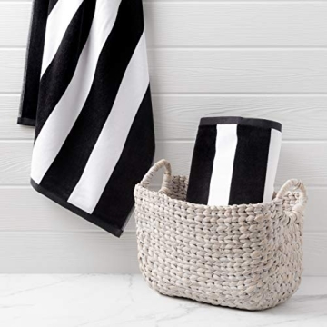 Welhome Cabana Beach Towel - Set of 2 - 100% Turkish Cotton - Oversize 40"x72" - Pool & Beach - Ultr...