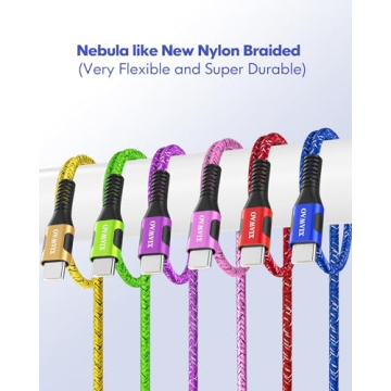 XIAWAO USB C Cable Pack - Fast Charging & Durable