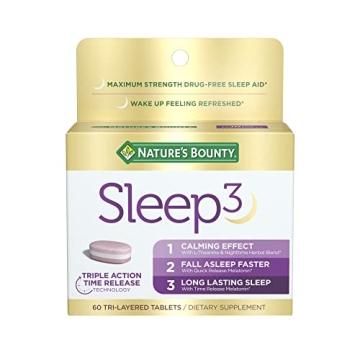 Nature's Bounty Sleep3 Melatonin 10mg - Drug Free Sleep Aid