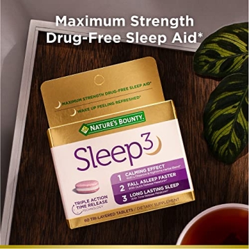 Nature's Bounty Sleep3 Melatonin 10mg Sleep Aid