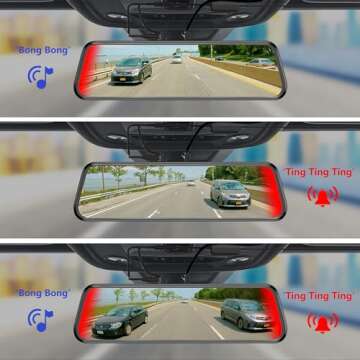 Haloview Byte Tango BT11 Wireless 1080P Rear View Mirror RV Backup Camera System w/BSD Forewarning
