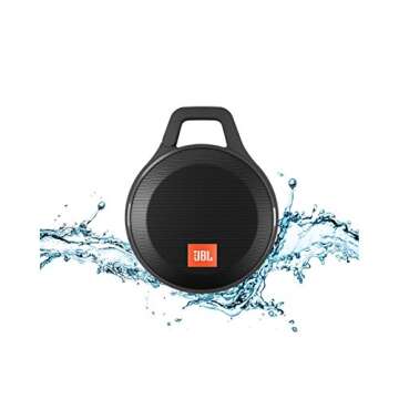 JBL JBLCLIPPLUSBLK Clip+ Splashproof Portable Bluetooth Speaker (Black)