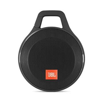 JBL JBLCLIPPLUSBLK Clip+ Splashproof Portable Bluetooth Speaker (Black)