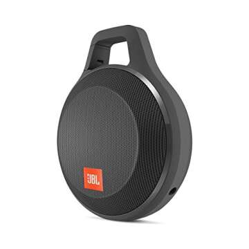 JBL JBLCLIPPLUSBLK Clip+ Splashproof Portable Bluetooth Speaker (Black)