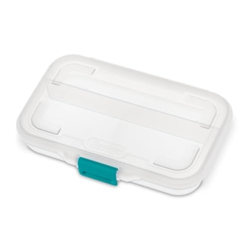 Sterilite Small Divided Pencil Box 12 Pack for Storage