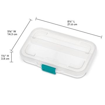 Sterilite Small Divided Pencil Box 12 Pack for Storage