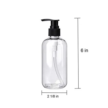 Bekith 16 Pack Clear Lotion Bottles with Pumps 8oz