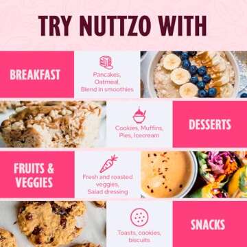 Organic Power Fuel Crunchy Nut Butter by NuttZo | 7 Nuts & Seeds Blend, Paleo, Non-GMO, Gluten-Free, Vegan, Kosher | 1g Sugar, 6g Protein | 26oz Jar