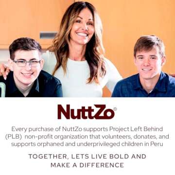 Organic Power Fuel Crunchy Nut Butter by NuttZo | 7 Nuts & Seeds Blend, Paleo, Non-GMO, Gluten-Free, Vegan, Kosher | 1g Sugar, 6g Protein | 26oz Jar